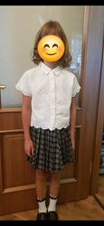 Спідниця та блуза ZARA  в школу 7-8 років