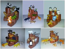 Игрушки серии животных только серией 6 серий игрушек полные серии