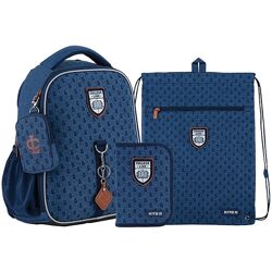 Шкільний набір 4в1 Kite College Line boy для хлопця в 1-4клас SET K24-555S