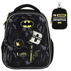 New 2025. Рюкзак шкільний каркасний Kite DC25-555S DC Batman в 1клас