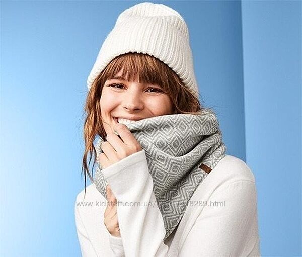 Оригинальный теплый двухсторонний шарф-cнуд от немецкого бренда ТСМ Tchibo 