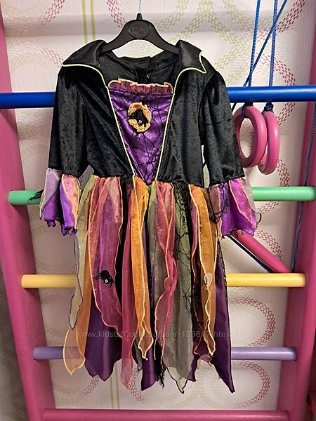 Сукня на хелловін Відьма 6-8 років карнавальна Halloween