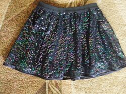 Юбка с паетками