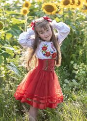 Костюм вишиванка на дівчинку 5-8 років