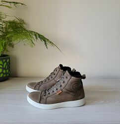 Кеди шкіряні утеплені Оригінал Ecco Soft 7 teen 780073 рр.33