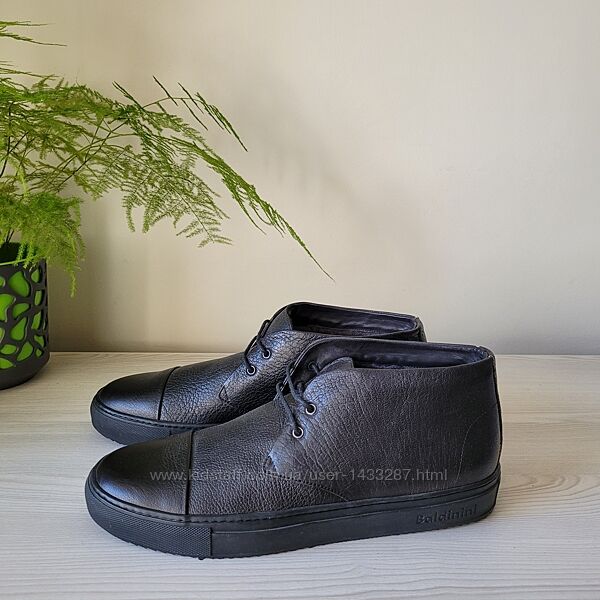 Черевики шкіряні зимові на цигейці рр.45