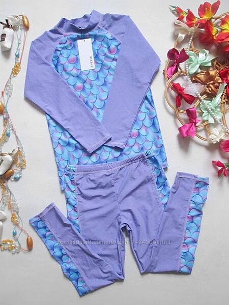 Шикарный солнцезащитный подростковый купальник лосины реглан Justfab.