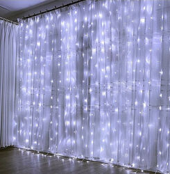Світлодіодна гірлянда на вікно Штора 3х2,5м 340 LED - Новорічна статична