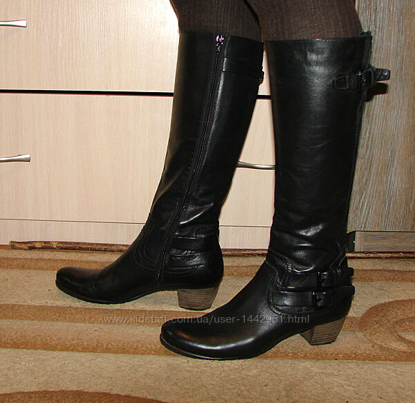 Сапоги чоботи демисезонные женские 41 р. , 27 см, кожа