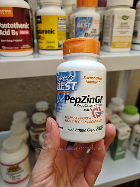 Doctor&acutes Best, PepZin GI, комплекс цинк-L-карнозина, 120 капсул