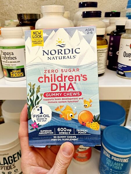 Nordic Naturals, Children&acutes DHA, жевательные таблетки с ДГК