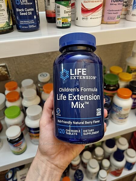 Life Extension Mix, детская добавка, с ягодным вкусом, 120 жевательных табл
