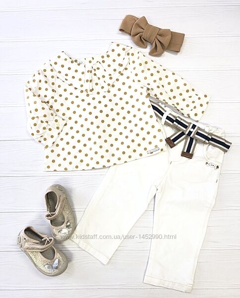 Комплект джинси, блуза в білому кольорі арт.13239