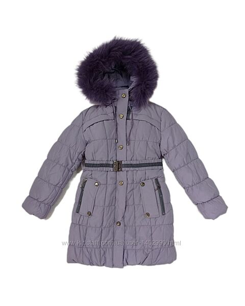 Пальто для дівчинки підлітка  в бузковому кольорі арт.0036