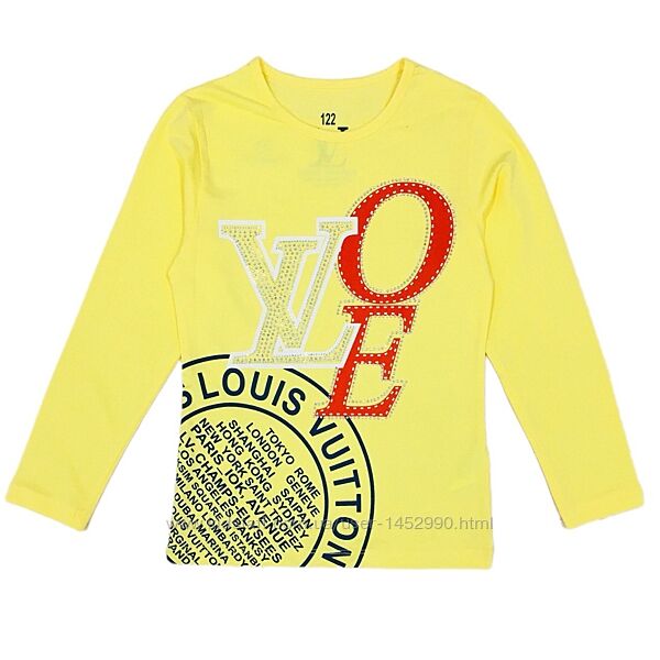 Реглан для дівчинки в жовтому кольорі Louis Vuitton арт.5014