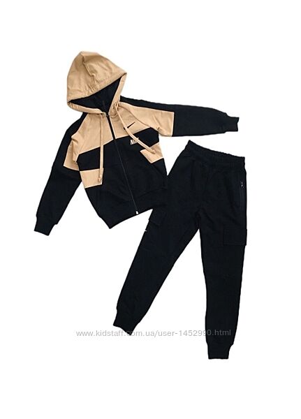 Спортвний костюм Найк для хлопчика колір беж&92чорний арт. ДКХ-479