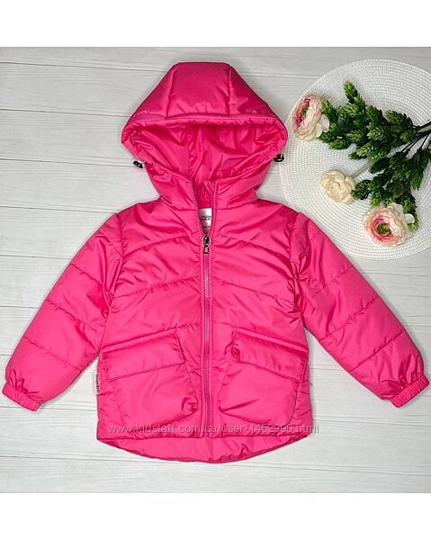 Демісезонна куртка в малиновому кольорі для дівчинки арт.23052
