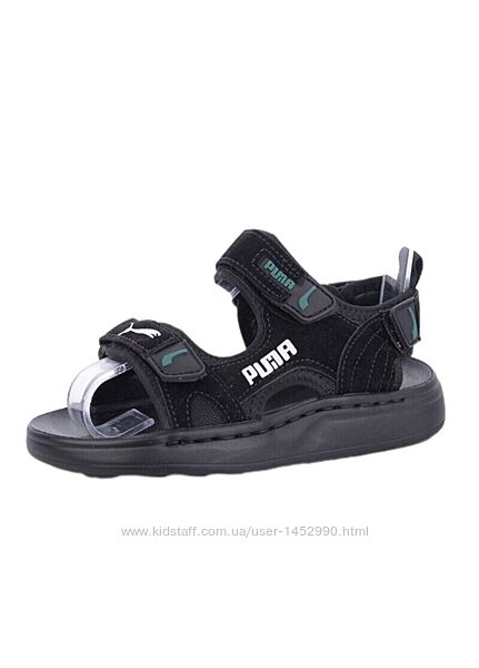 Босоніжки, сандалі PUMA в чорному кольорі для хлопчика арт.8725-1