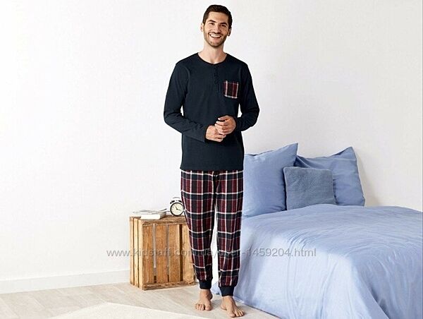 Мужская пижама домашний костюм Livergy Германия, реглан, штаны