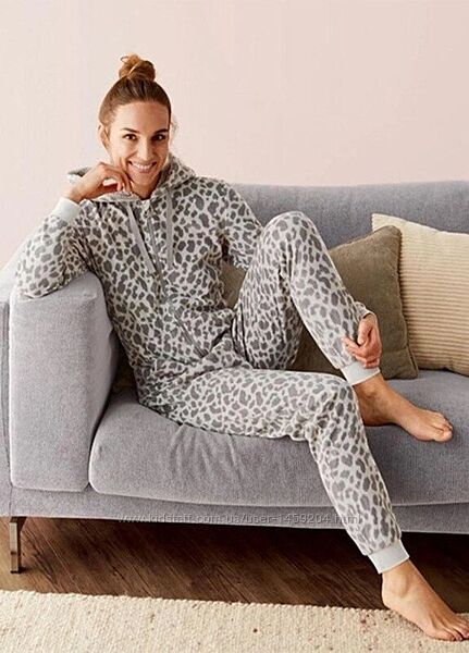 Женский теплый флисовый комбинезон кигуруми слип пижама Esmara Германия