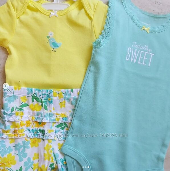 Гарний, ніжний набір Carter´s 12М 72-78 см