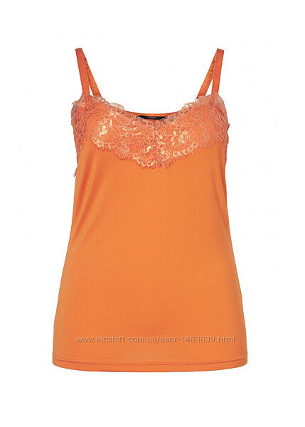 Базовий топ майка з мереживом Vero Moda Curve, XXXL