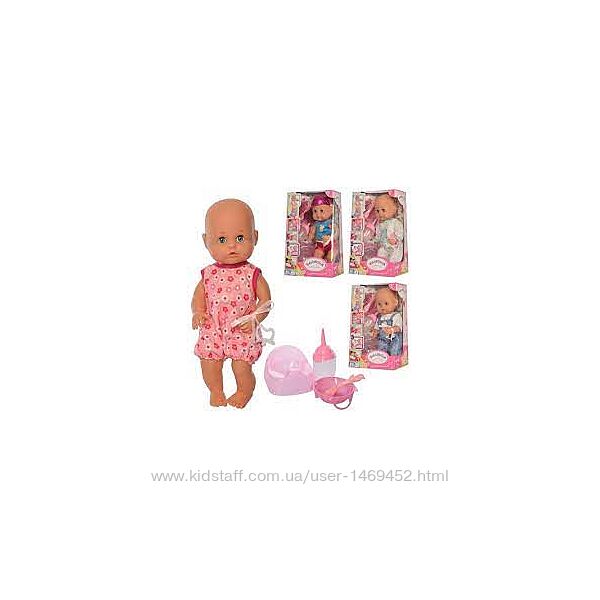 Пупс кукла Валюша R320007-1-2-4 32 см, пє, пісяє, аксесуари, горшок