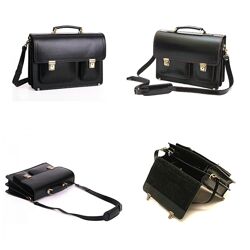 Портфель кожаный респектабельный качественный стильный ручна работа черны