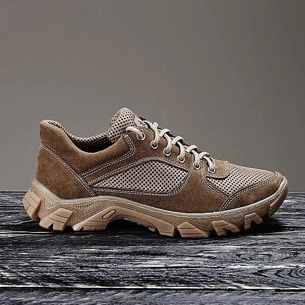 Кроссовки тактические женские весна замша сетка койот коричневые