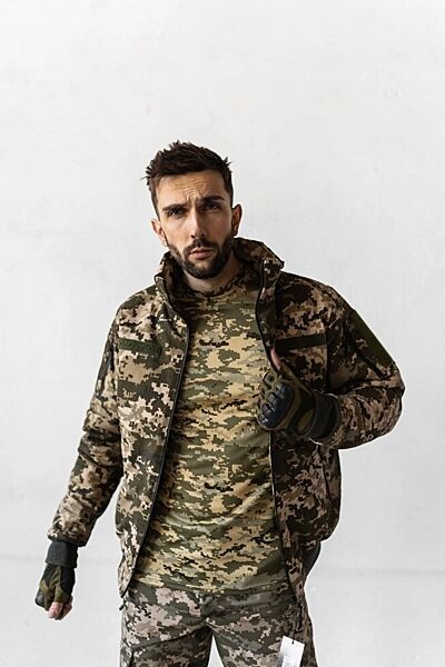 Куртка бомбер тактическая военная пиксель камуфляж  ВСУ