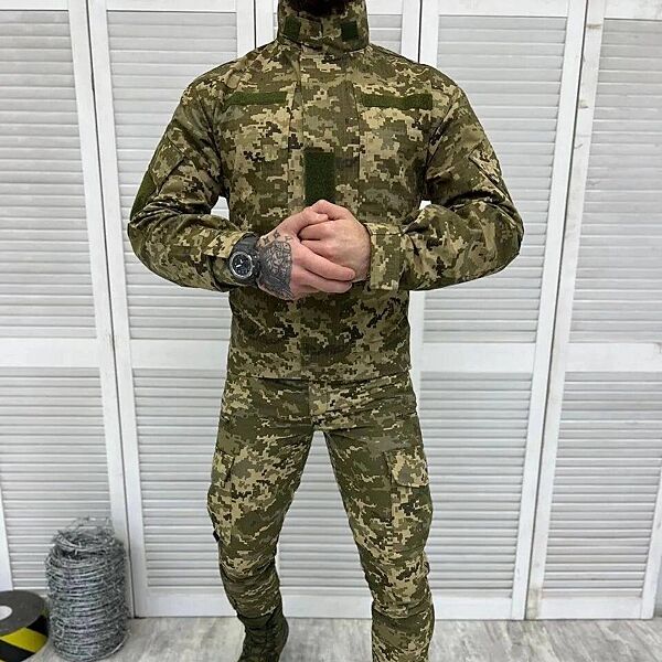 Военный костюм китель штаны комплект всу пиксель