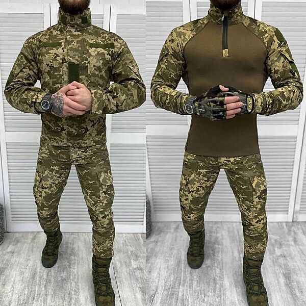 Военный костюм китель штаны убакс комплект всу пиксель