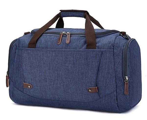 Дорожная спортивная сумка тканевая синяя текстильная 720075
