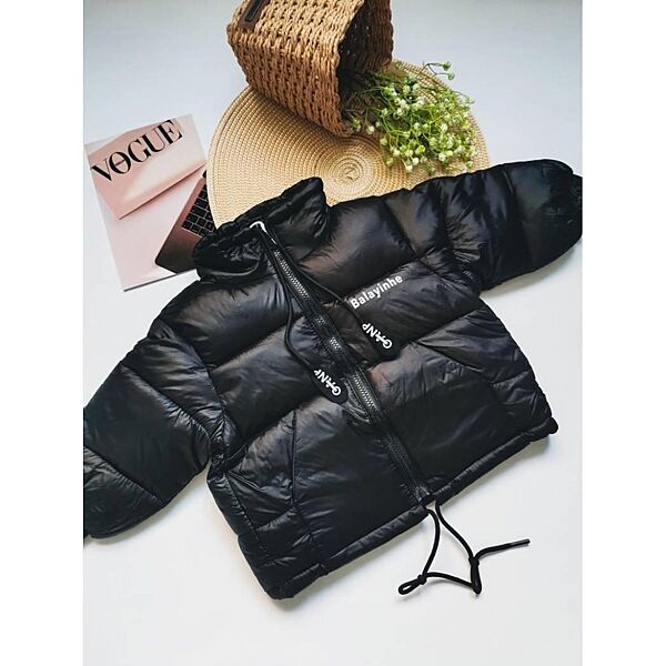 Дитяча куртка для дівчинки чорна осінь зима 710192