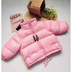 Дитяча куртка рожева осінь зима 710190
