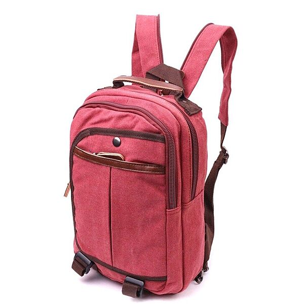Рюкзак малиновий рожевий стильний тканина текстиль 721256