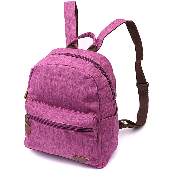 Фіолетовий бузковий рюкзак тканинний текстильний 722243
