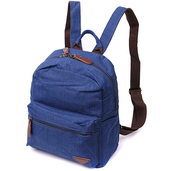 Синій жіночий рюкзак тканинний текстильний 722244