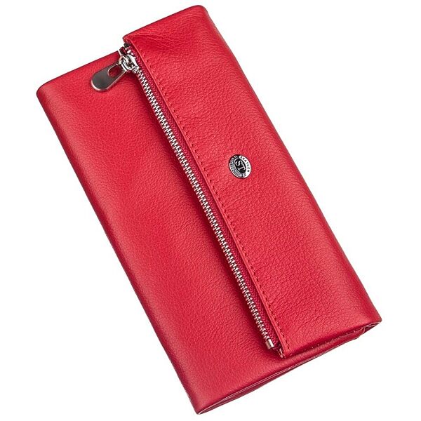 Жіночий гаманець червоний шкіряний 720091