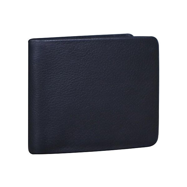 Портмоне гаманець для карток без застібки шкіра натуральна чорний 76707A