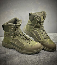 Берци берці низькі олива весна літо демісезон шкіра текстиль 47 48 розмір