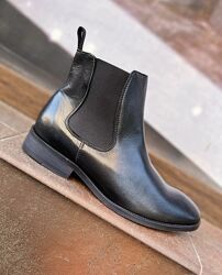 Класичні черевики челсі buffalo london /німеччина/ з натуральної шкіри