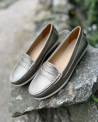 Високоякісні комфортні мокасини з натур. шкіри, з технологією geox respira