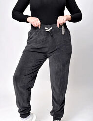 Спортивные штаны на манжетах, плюшевые джоггеры, велюровые джоггеры 52-58