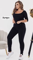 Теплые джинсы, джинсы на меху, теплые джеггинсы, джеггинсы на меху р 52-56