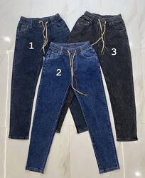 Весенние джинсы на резинке, стрейчевые джинсы, джеггинсы на резинке р 48-58