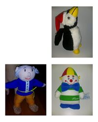 Мягкие игрушки новогодний пингвин Клоун Chicco Дед топатушка