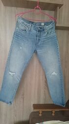 Джинсы Levis 501 оригинал мужские рваные голубые W28 L32 48