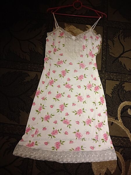 Комбинация на тонких бретельках женская ГДР винтаж 46