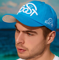 Мужская летняя кепка бейсболка лазурный